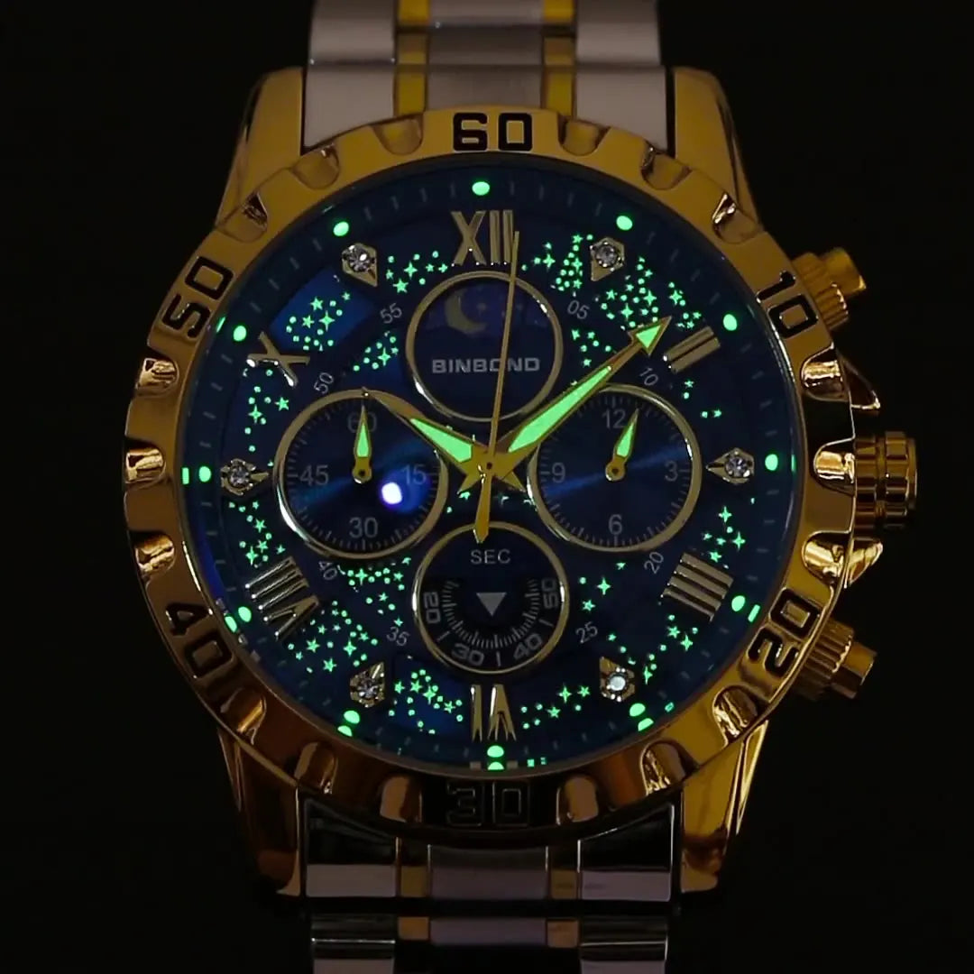 2026 Men Watch Light Luxury Business Steel Belt