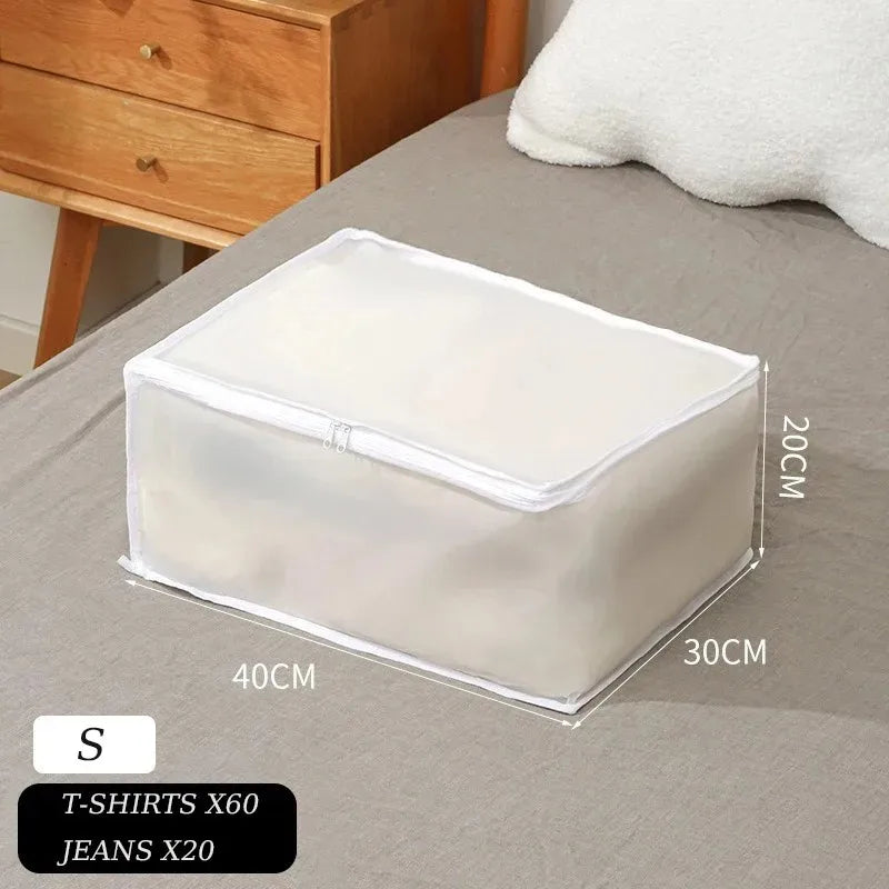 1-2Pcs Underbed Storage Bag Foldable Large Capacity Waterproof Dustproof Clothes Quilt Blanket Wardrobe Closet Organizer