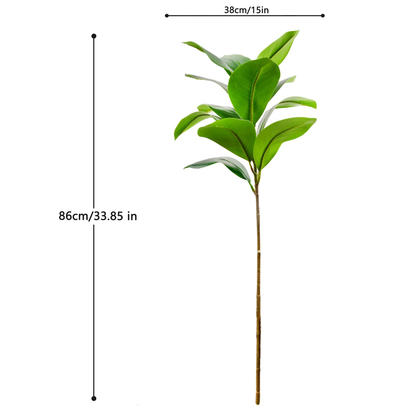 77-135cm (53.1in) Artificial Fiddle Leaf Ficus Fig Plant for Outdoor Courtyard Garden Balcony Indoor Home and Office Decoration
