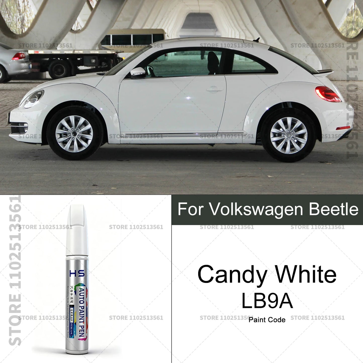 For Volkswagen Beetle Car Paint Repair Pen Touch Up Scratch Remover DIY Auto Accessories White Blue LZ5W Yellow 9U Black C9X
