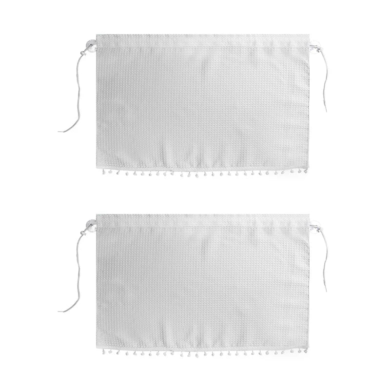 Car Sunshade Curtain, Fresh Style, Sun-Blocking Curtain for Sedan, Suction Cup Type, In-Car Sun Protection and Heat Insulation