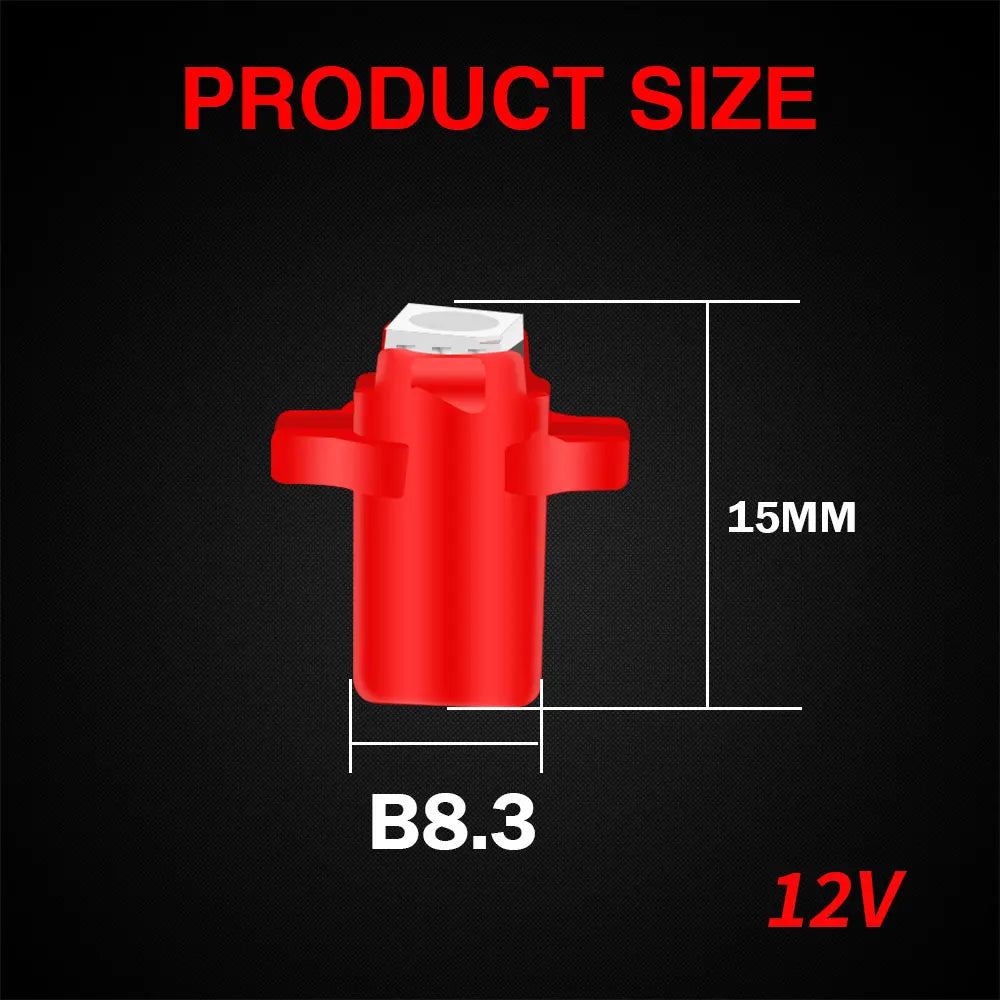 KEIN 10PCS 12V 24V T3 T4.2 T4.7 T5 B8.5D B8.4 B8.4D B8.3 B8.5 T4 509T bX8.4d W3W Led Bulb Instrument Dashboard Car Truck Light