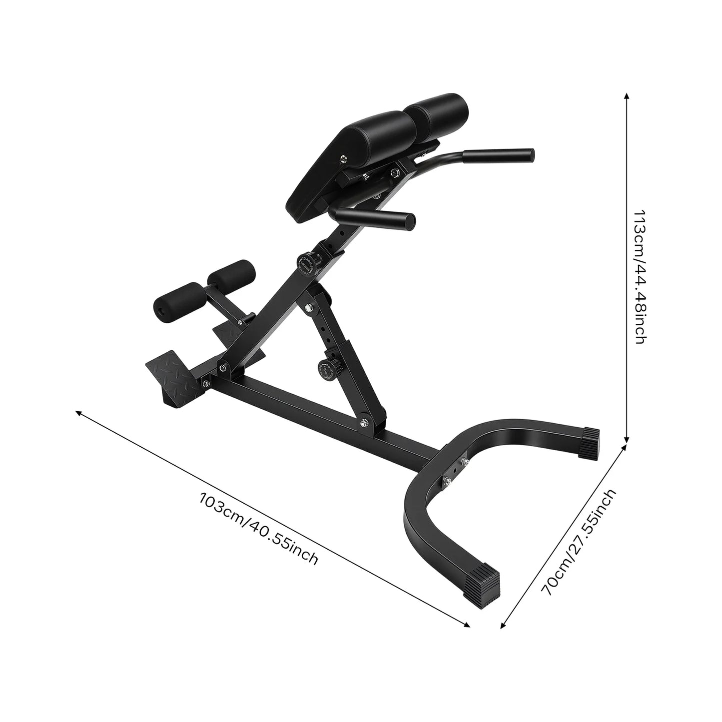 Multi-Functional Adjustable Ab Bench, 330lbs Load Capacity Foldable Sit-Up & Weight Bench for Home Gym, Full-Body Workout Equipment for Abs, Back, Chest, Legs, Strength Training & Core Stability