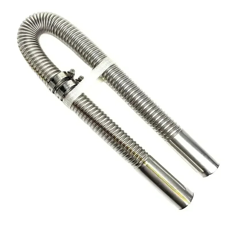 60cm - 300cm 24mm Double Layer Exhaust Pipe Air Diesel Parking Heater Stainless Steel Tube Gas Vent Hose For Car Caravan Camper