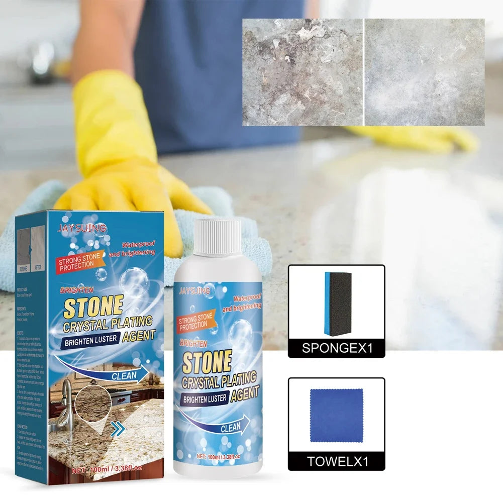 Stone Crystal Plating Agent Stone Crystal Plating Brighten Luster Agent Stone Stain Remover Cleaner Marble Crystal Plating Agent