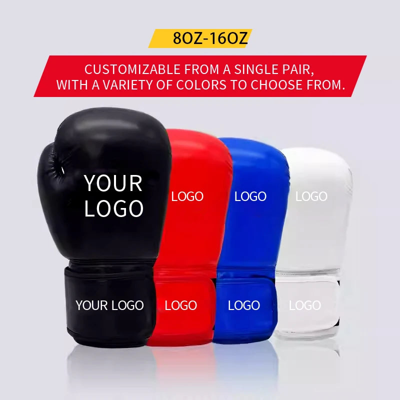 16oz Boxing gloves, Boxing training equipment, Adult boxing gloves, Taekwondo, Sanda combat training, DIY your logo