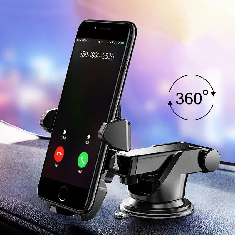 Universal Car Phone Holder Windshield Dashboard Suction Cup Mount  360 Rotation Auto Smartphone Sucker Support Stand