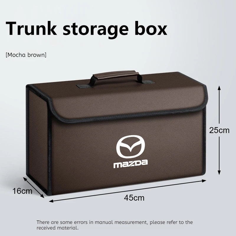 Car Trunk Storage Box Organizer For Mazda 2 3 5 6 CX-60 CX-90 CX-70 CX-7 Foldable Stowing Tidying Bag Container Bag Accessories
