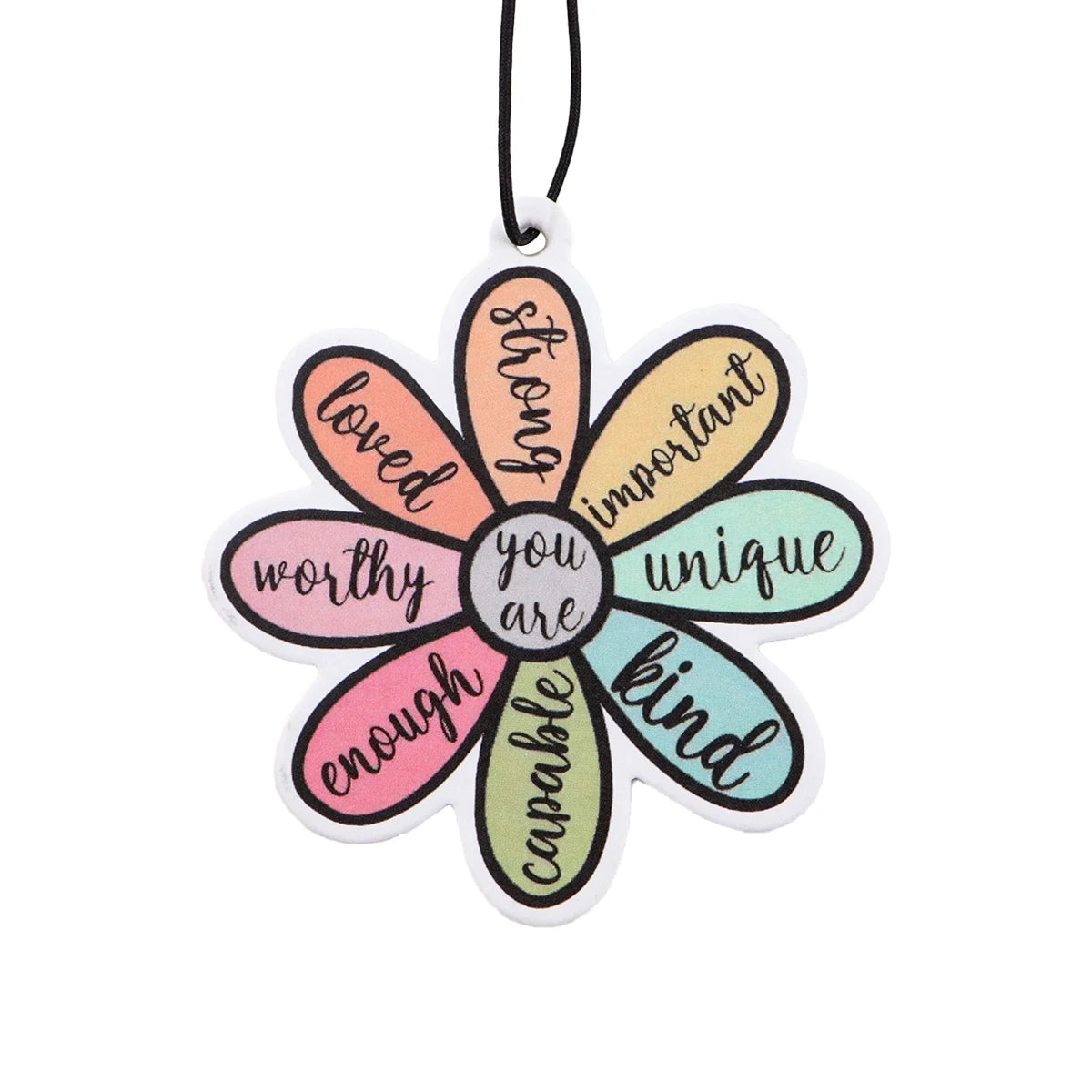 Quote Phrase Word Fragrant Paper Auto Interiors Colorful Car Fragrance Cabinet Bedroom Air Freshener Hangs Solid Perfume Gifts