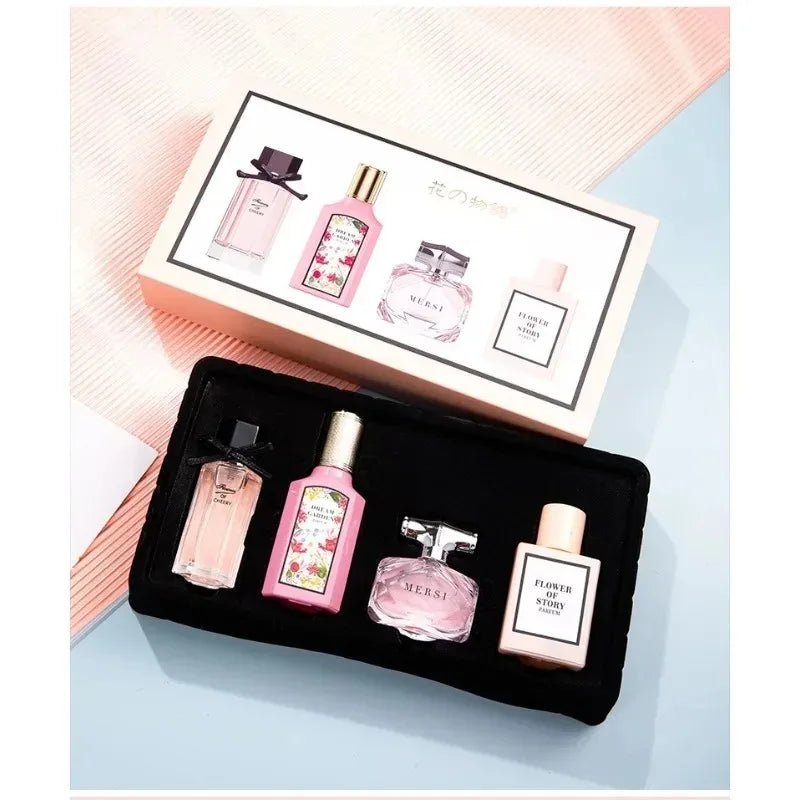 3x25ML Plus 35ML Luxurious Perfume Elegant Sophisticated Fresh Soft Alluring Sweet Long Lasting Captivating Refined Scent Gift