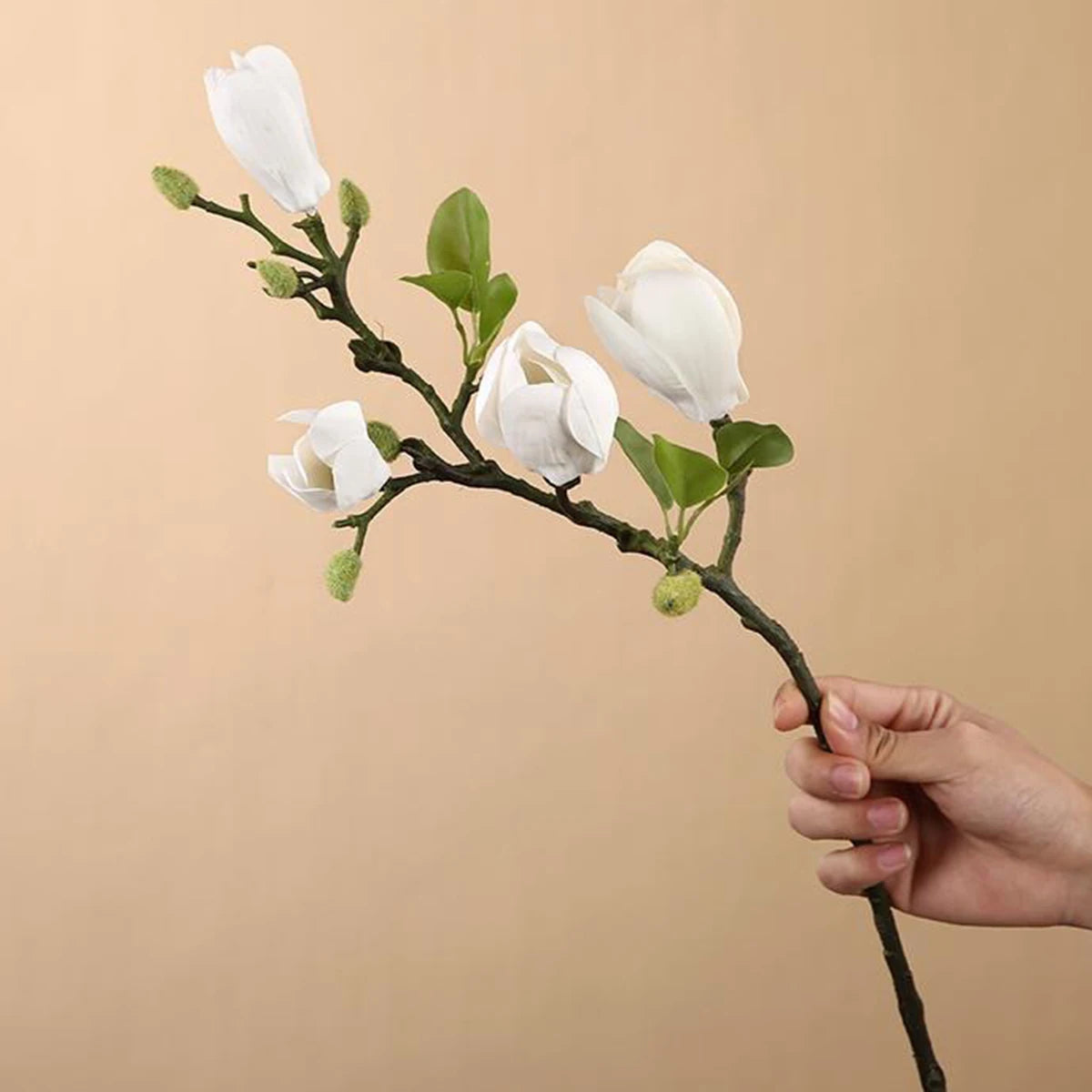 Artificial Flower Silk Magnolia Bouquet Diy Photo Props Wedding bridal bouquet Table Party Vase Home Outdoor Garden Decoration