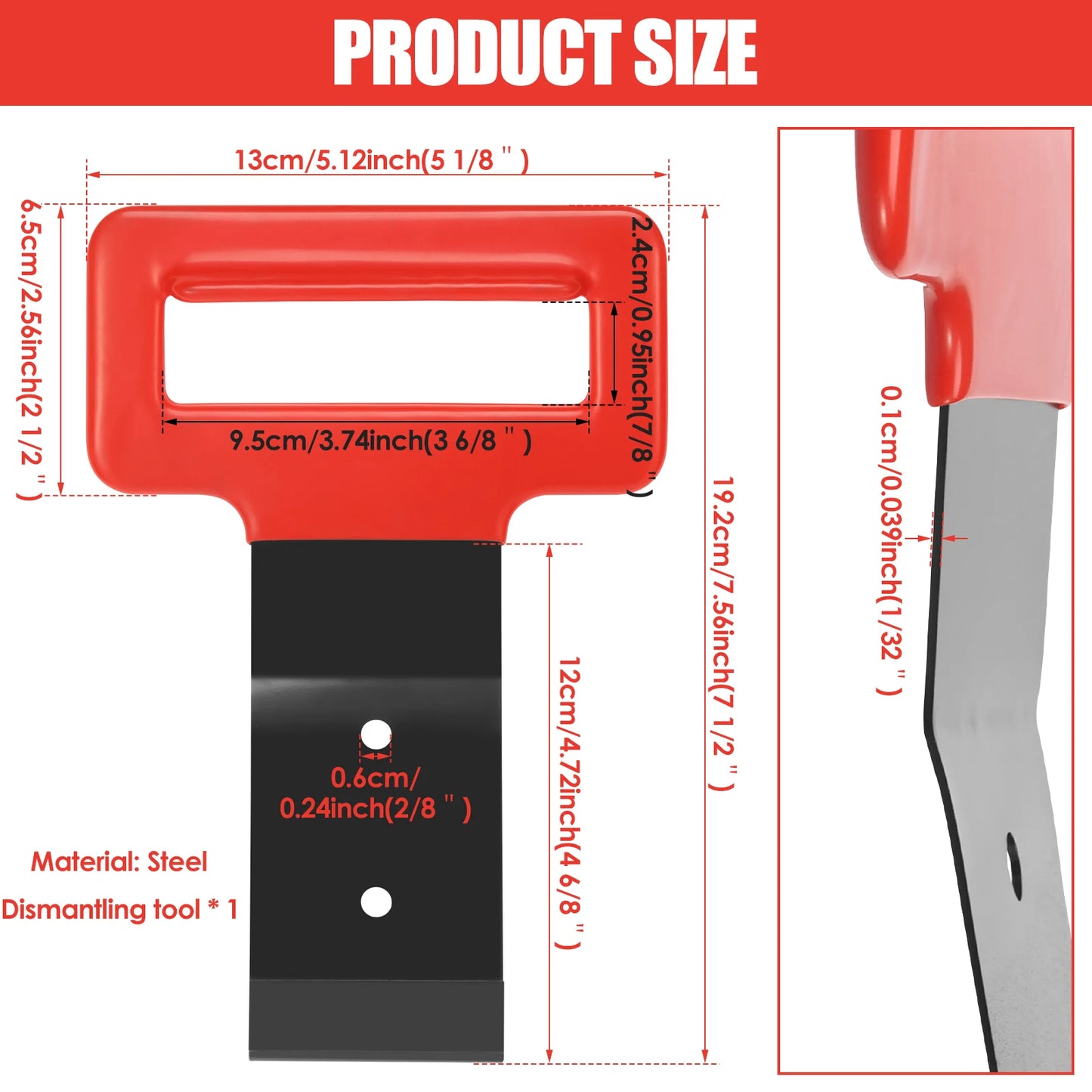 Window Belt Molding Removal Tool Portable Automotive Window Molding Removal Tool with Soft Grip Handle for Automotive Technician
