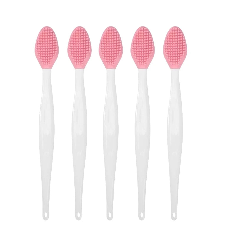1/5/10Pcs Silicone Nose Cleansing Brush Exfoliating Massage Tools Facial Blackhead Removal Brushes Face Pore Deep Cleaning Wands