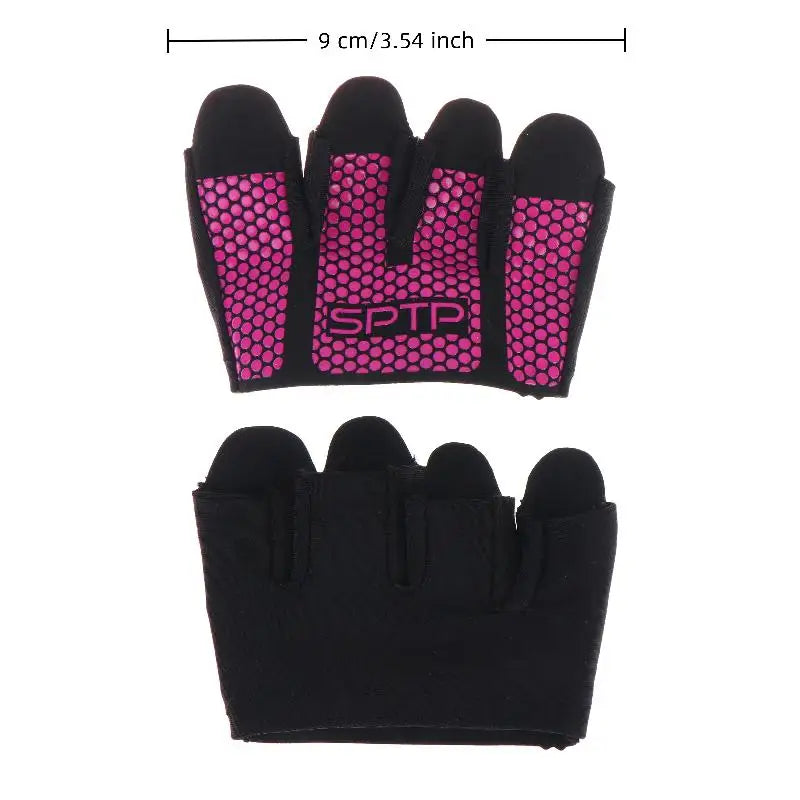 1Pair Gym Fitness Half Finger Gloves Men Women For Workout Glove Power Weight Lifting Bodybuilding Hand Protector