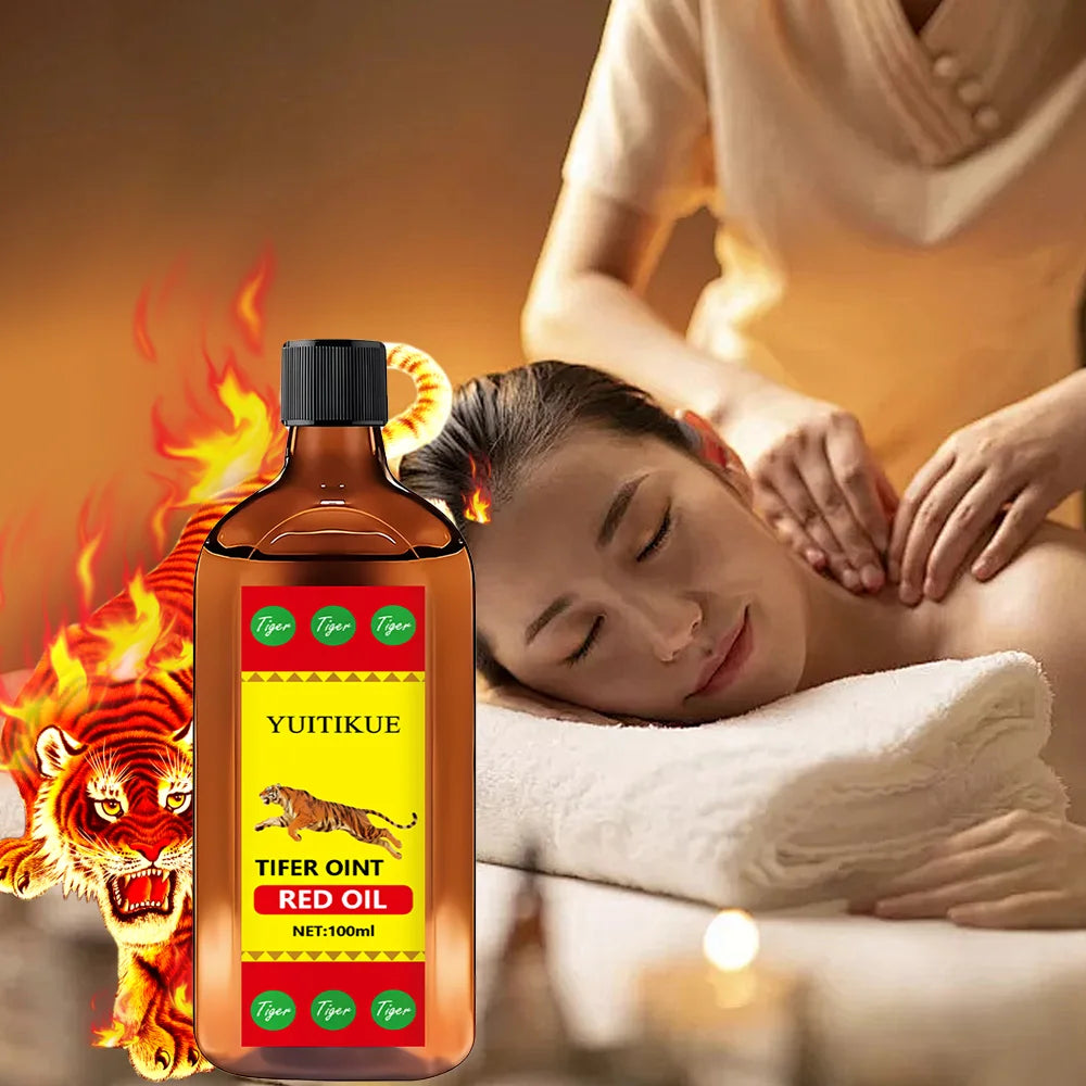 YUITIKUE Tifer Oint Red Oil - Joint & Body Care for Ankles/Elbows/Backs/Knees - Suitable for All People - 100ML