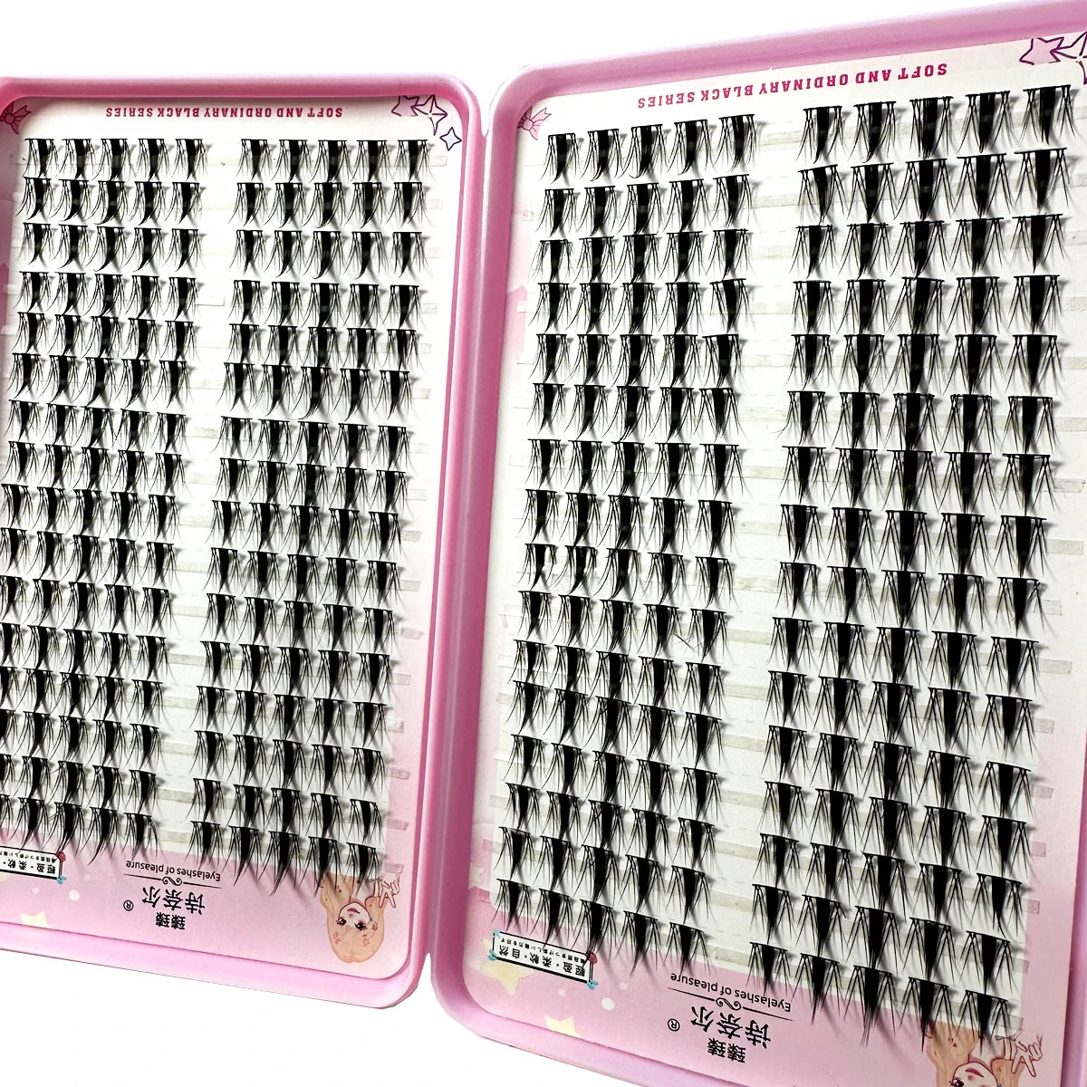High-Capacity Individual Lashes 12/13/14mm Cluster Lashes Fluffy Natural Look DIY Eyelash Extension False Eyelashes Makeup