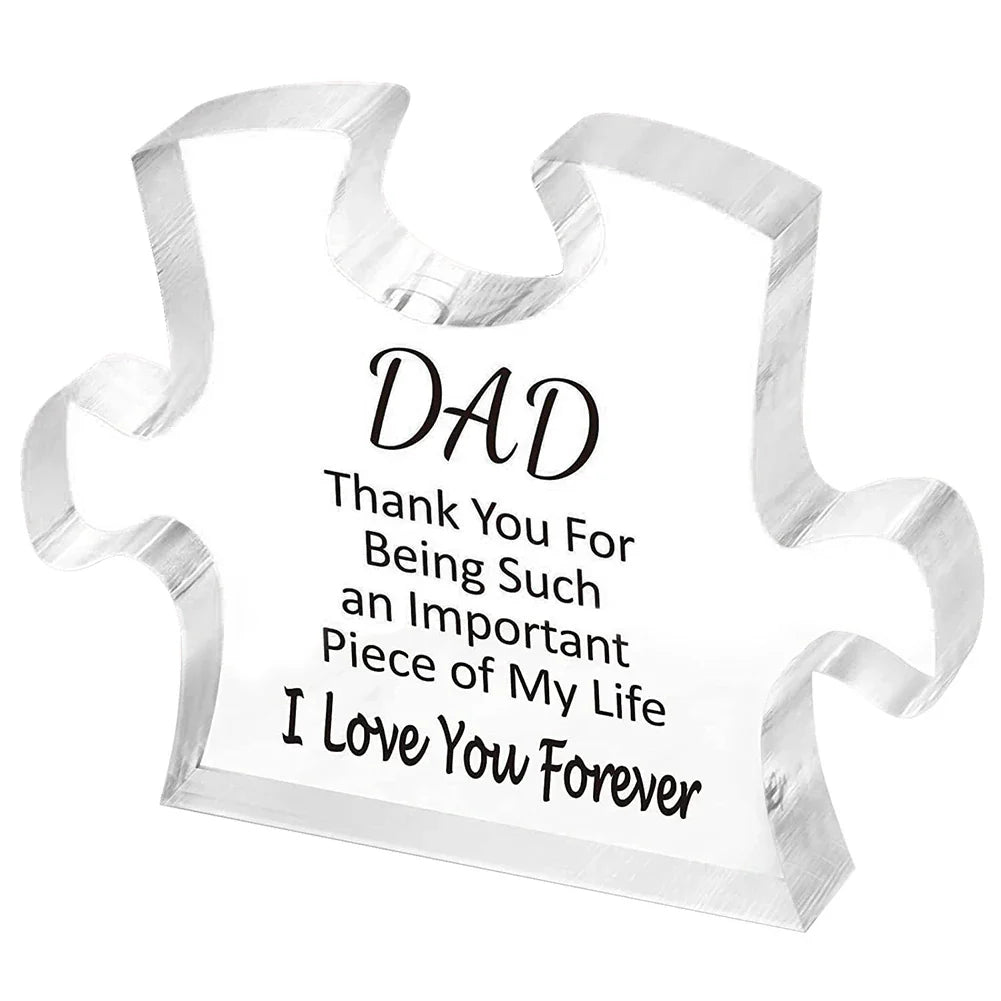 Acrylic Puzzle Decoration Decorative Acrylic Table Puzzle Decor Multifiunctional Best Gifts for Parents Relatives