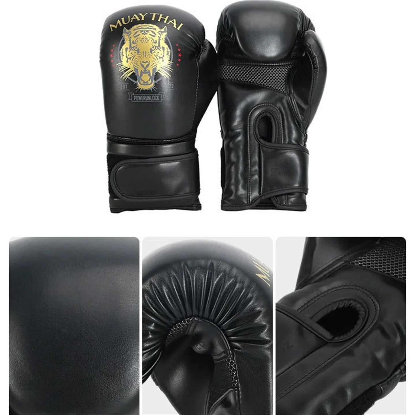 6-14oz PU Leather Adult Children's Professional Boxing Gloves Kids Gym Sanda Training Boys And Girls Muay Thai Fighting Gloves