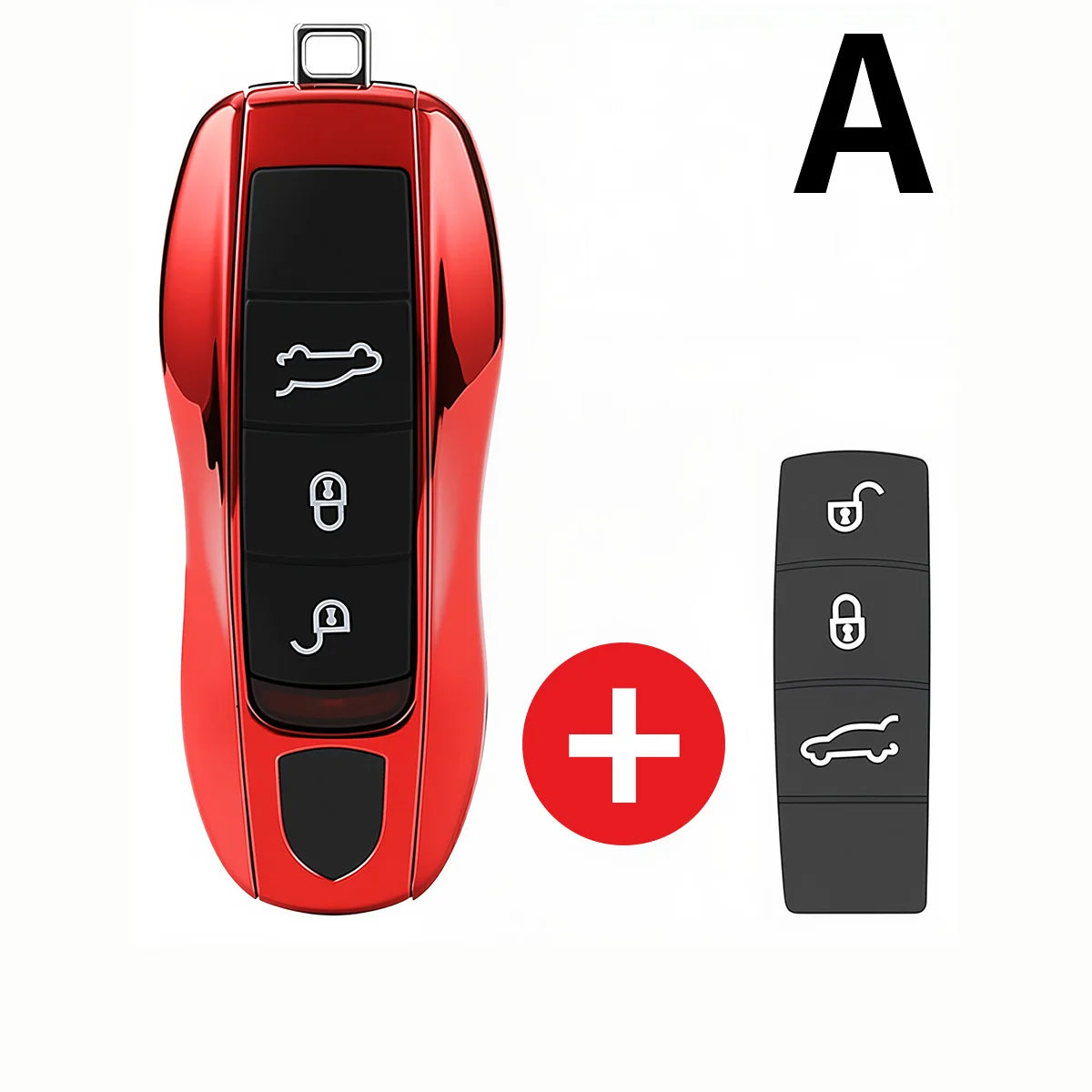 For Porsche Panamera Carrera Macan Boxster Cayman Cayenne Taycan 911 970 981 991 Car Smart Remote Key Case Fob Covers Set Shell
