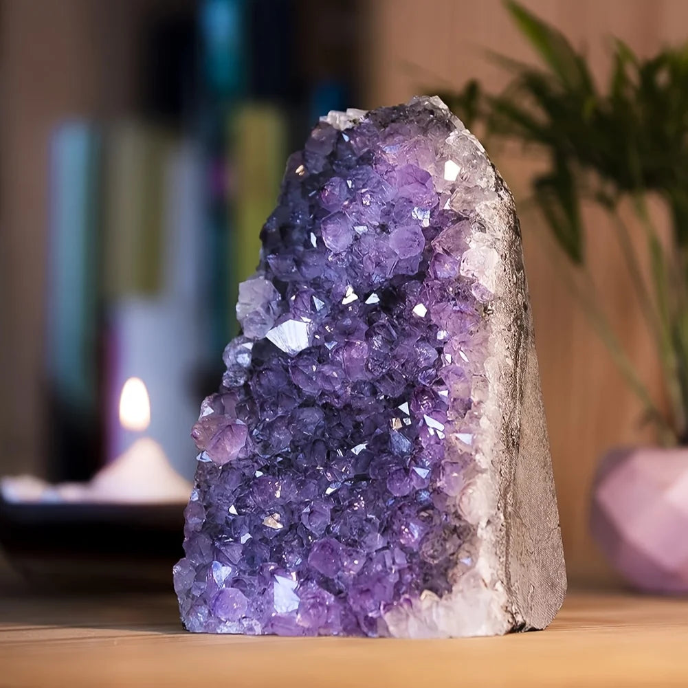 1 piece of natural amethyst rough stone, amethyst cluster, bulk gemstone jewelry, home decoration, holiday gift.