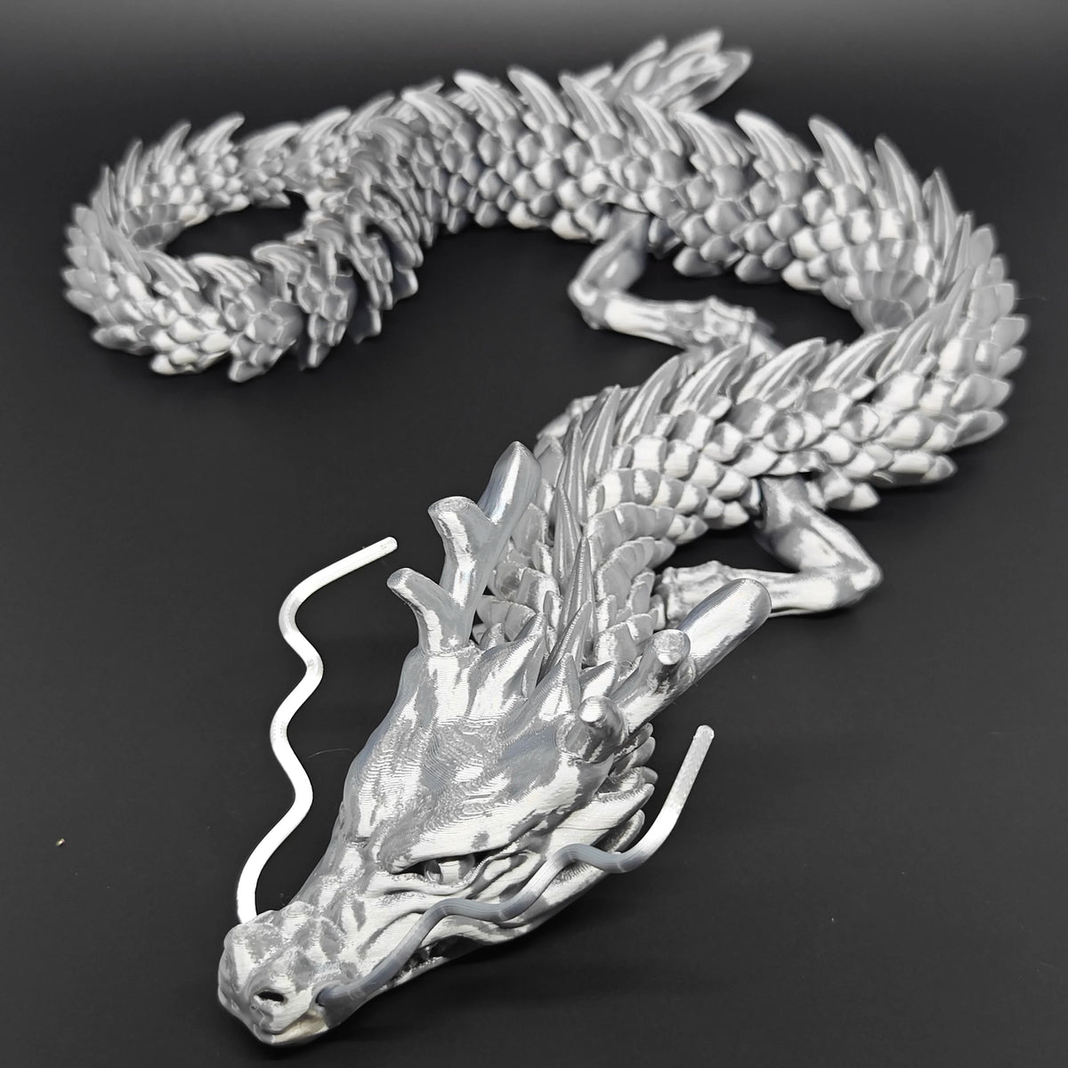 88CM 3D Printed Gem Dragon Crystal Fidget Toy Rotatable Articulated Dragon Gift for ADHD Perfect for Birthdays Gift Holiday gift