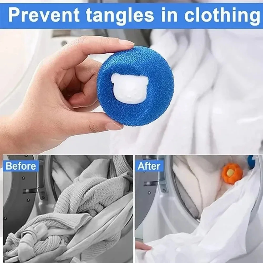 3-10pcs Laundry Balls Laundry Balls Pet Hair Remover Reusable Balls Washing Machine Filter Removes Lint From Clothes Ball Catch