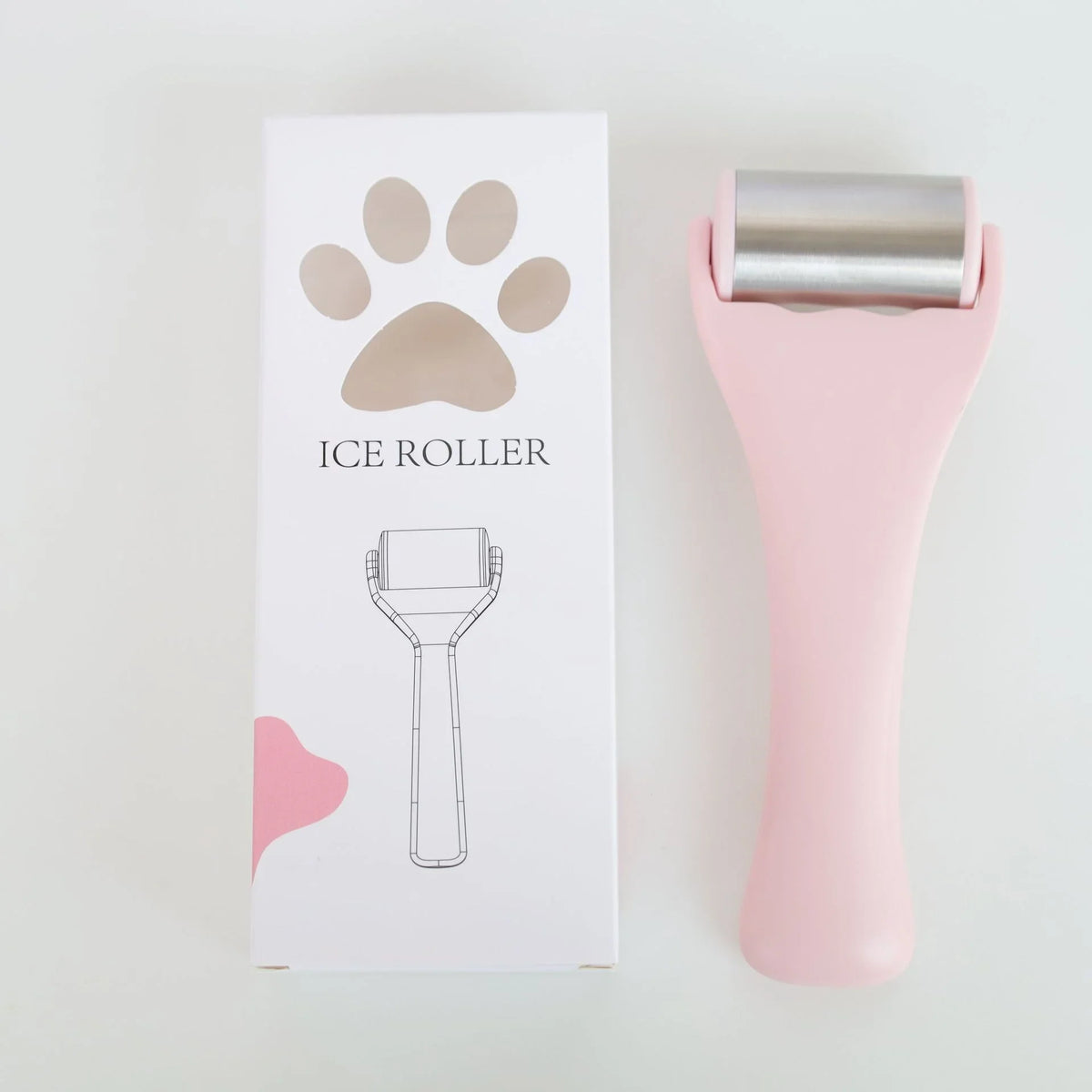 Ice Face Roller 304 Stainless Steel Facial Massager Cooling Roller for Face Eyes Depuffing Puffiness Relief Skin Tightening