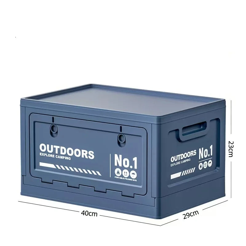 Outdoor Camping Storage Box Car Trunk Organizer Portable Picnic Basket Multi-functional Foldable Tool
