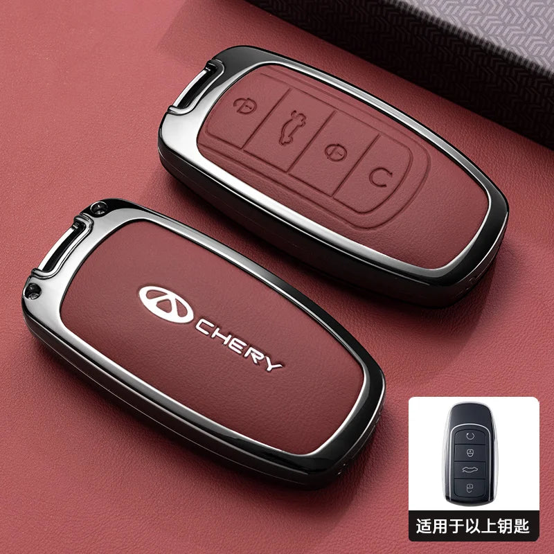 Car Accessories For Chery Jaecoo Tigo 7 8 Pro Max Omoda 9 C5 5 Phev Premium Plus Arrizo 5 Plus Key Case Holder Cover Chain