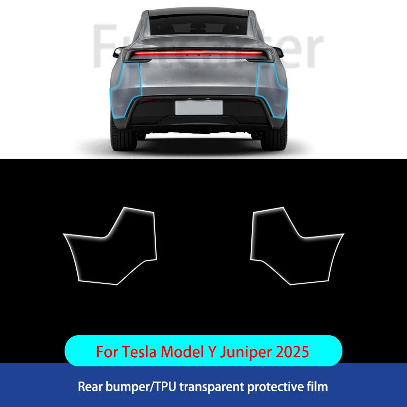 For Tesla ModelY Juniper2025 TPU Transparent Sticker Body Accessories Styling Pre-Cut Paint Protection Film Car Clear Kit Sticke