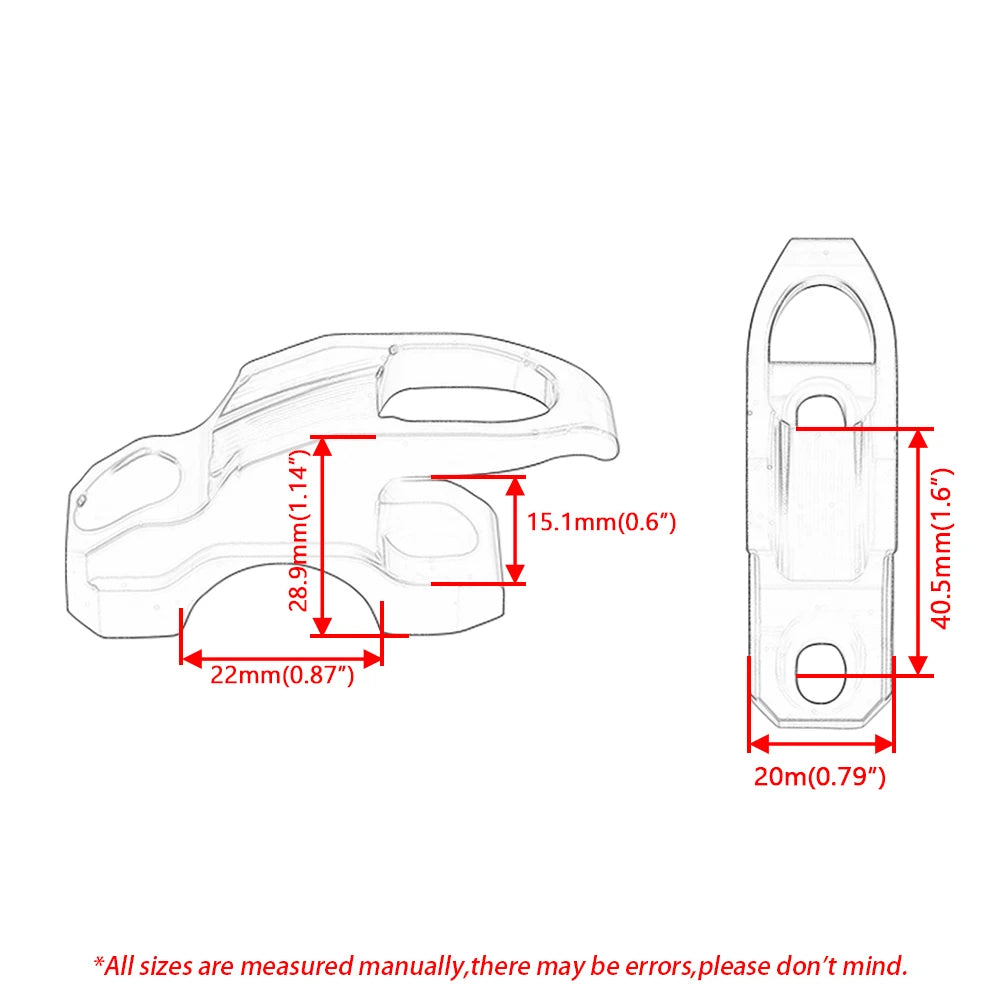 CNC Aluminum Motorcycle Handlebar Helmet Hook Hanger Bracket Universal Accessories
