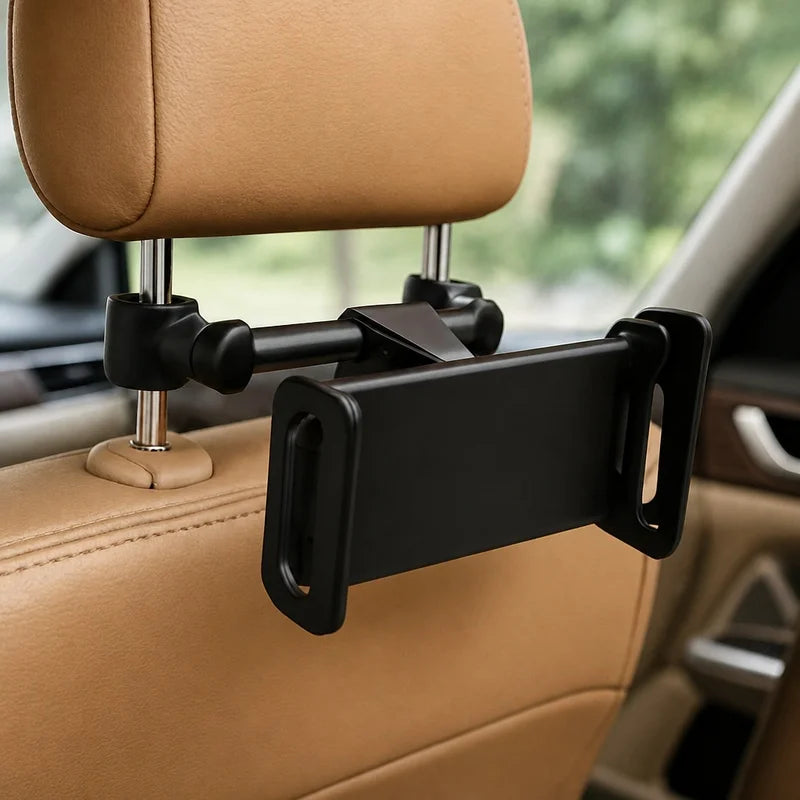 Universal Car Headrest Holder with 360° Rotation for Tablets and Smartphones 4-11 Inches, Fits iPad Air Series