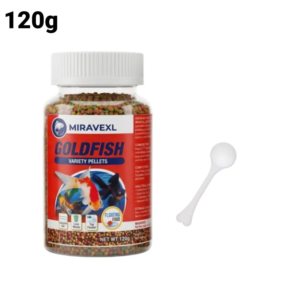 1MM Floating Goldfish Food Pellets Koi Pond Fish Growth Natural Color Enhancing Krill Spirulina Clear Water Formula Daily Diet