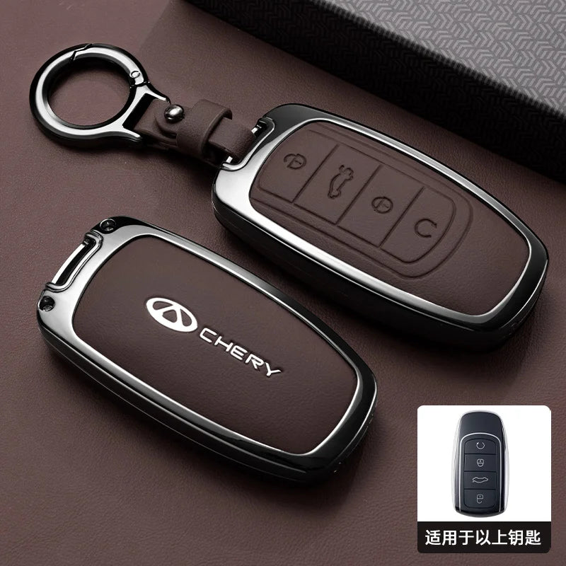 Car Accessories For Chery Jaecoo Tigo 7 8 Pro Max Omoda 9 C5 5 Phev Premium Plus Arrizo 5 Plus Key Case Holder Cover Chain