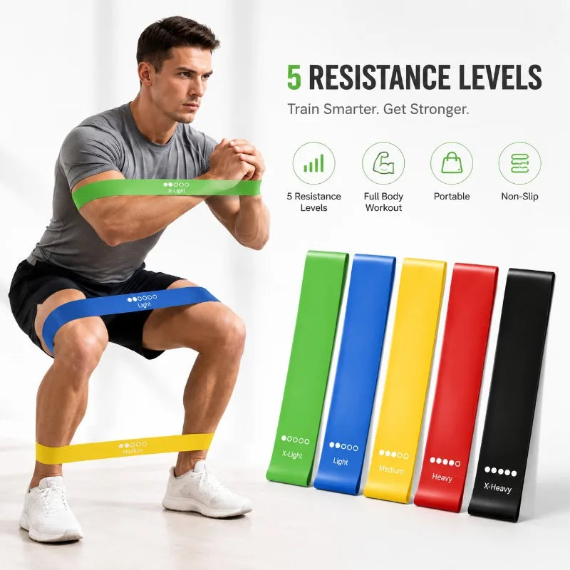 Resistance Bands Set Gym Equipment for Home Fitness Elastic Bands Strength Agility Training Equipment Handy Gym Workout Boxing