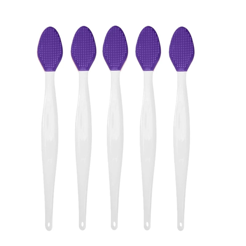 1/5/10Pcs Silicone Nose Cleansing Brush Exfoliating Massage Tools Facial Blackhead Removal Brushes Face Pore Deep Cleaning Wands