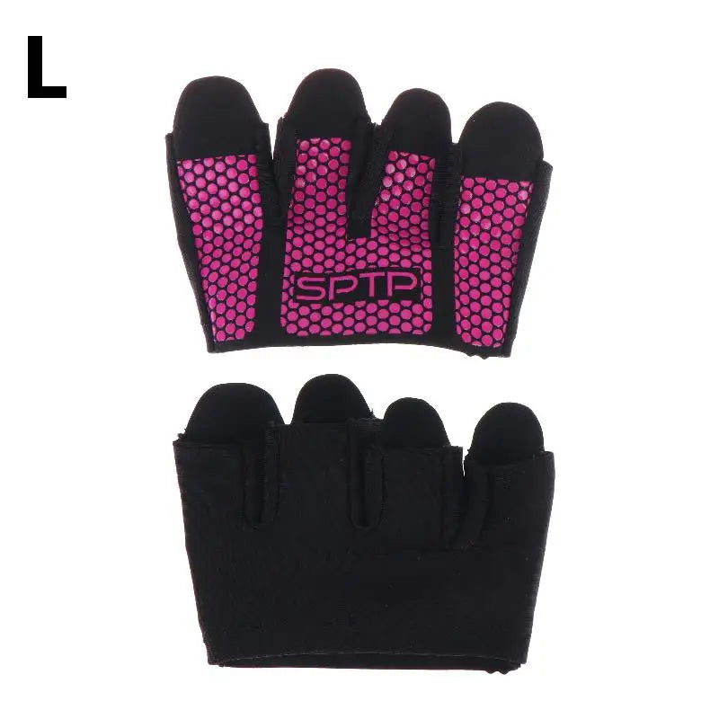 1Pair Gym Fitness Half Finger Gloves Men Women For Workout Glove Power Weight Lifting Bodybuilding Hand Protector