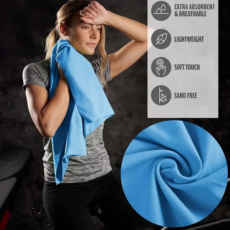Quick-Drying Sports Towel Thick Sand Free Microfiber Quick Dry Towel , Super Absorbent Soft Swim BeachTowels for Men, Women