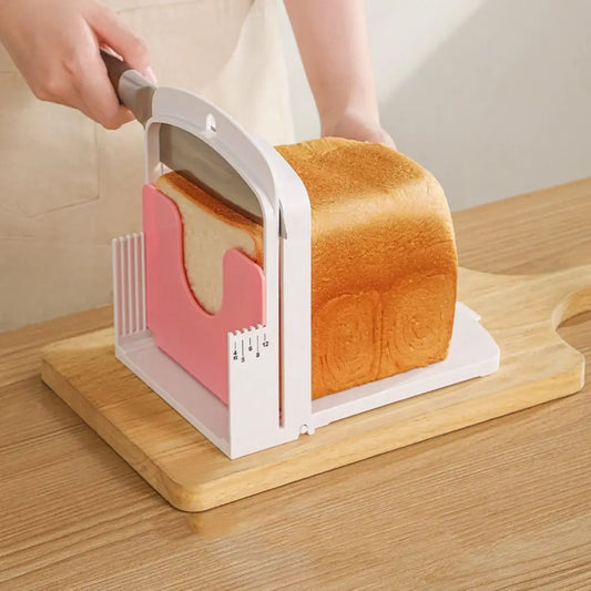 Multifunctional Toast Bread Slicer Stand Foldable Toast Loaf Slicing Machine DIY Baking Bread Cutting Guide Tool Homemade Bread