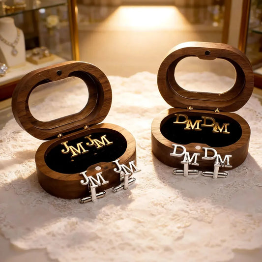 How to purchase custom cufflinks?  Choose your preferred font and color, and note the letters you want to customizethanks！