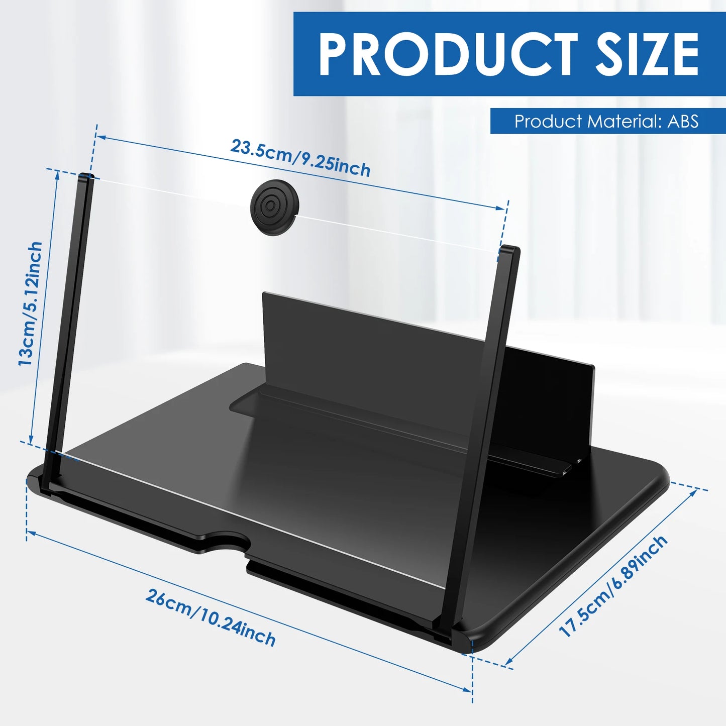10/12/14 Inches Screen Amplifier Mobile Phone TV Screen Magnifier TV Movie HD Screen Magnifying Glass Anti Phone Holder Stand