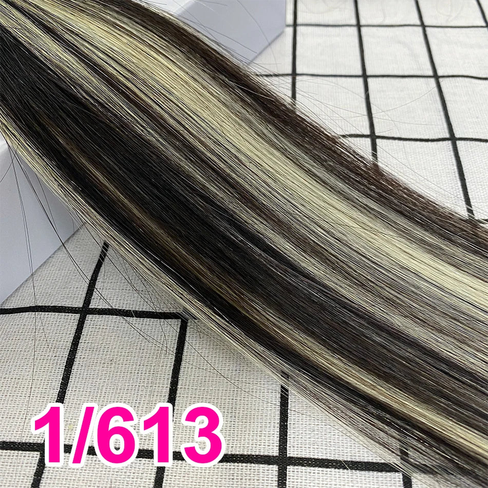 Straight Hair Flat Tip Hair Extensions K Tip Natural 100% Human Hair Fusion Extensions Set Keratin Prebonded Capsule Blonde Colo