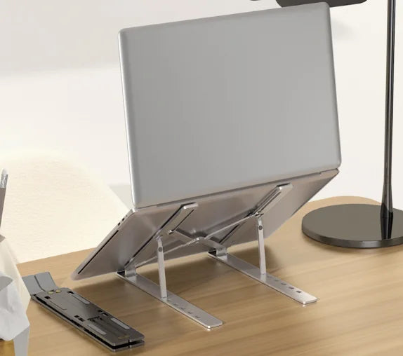 Adjustable Laptop Stand, Foldable Portable Laptop Riser for Desk, Ergonomic Notebook Holder for MacBook & All Laptops