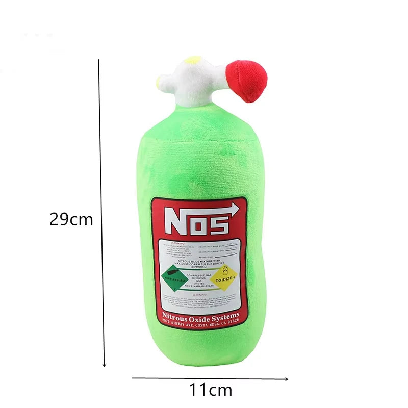 Car Seat Creative Headrest Neck Plush Pillows Car Nitrogen Cylinder Shape Neck Pillow Seat Cushion Waist Pillow Car Accessories