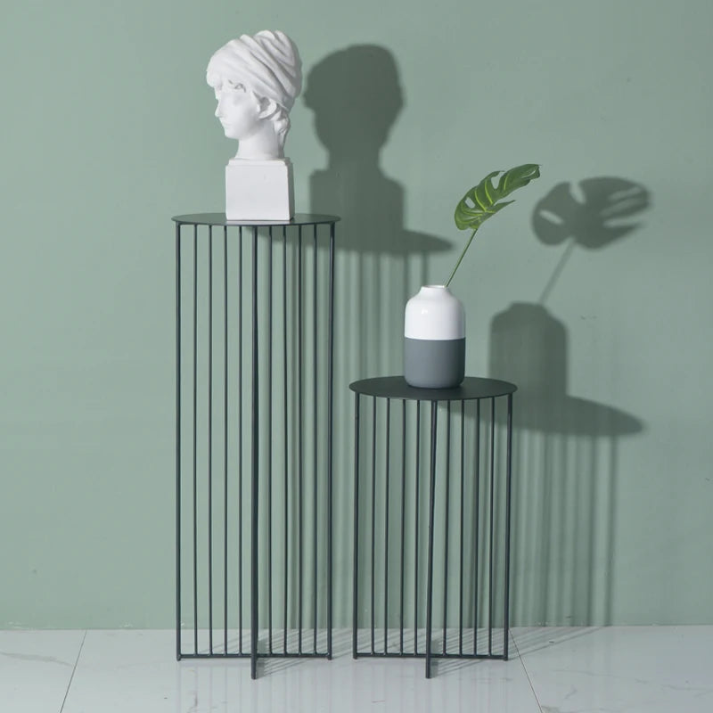 Wrought iron floor-to-ceiling flower stand tall plant stand living room flower shop flower pot