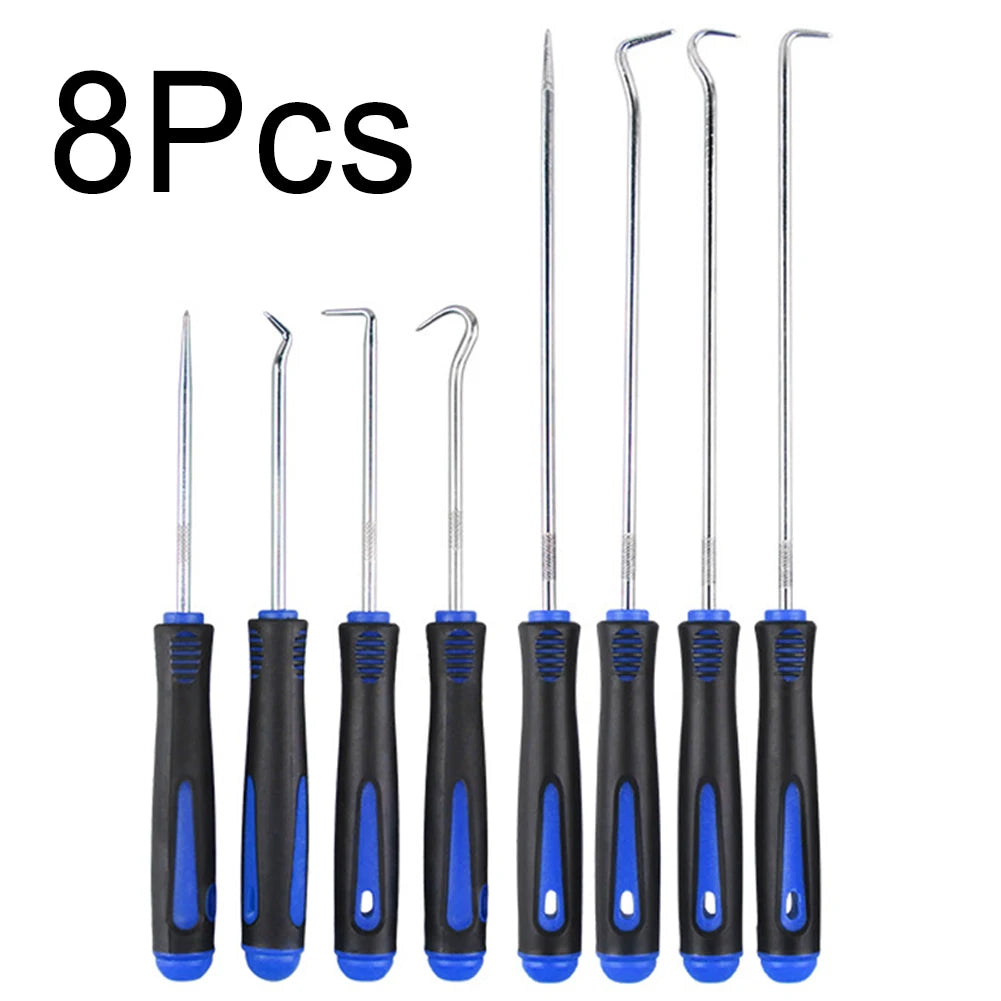 8pcs Remove Hose Washer Pickup Kit Hook Puller Pick Tool For Car Auto Oil Seal/O-Ring Seal Gasket Pick Hooks Puller Remover
