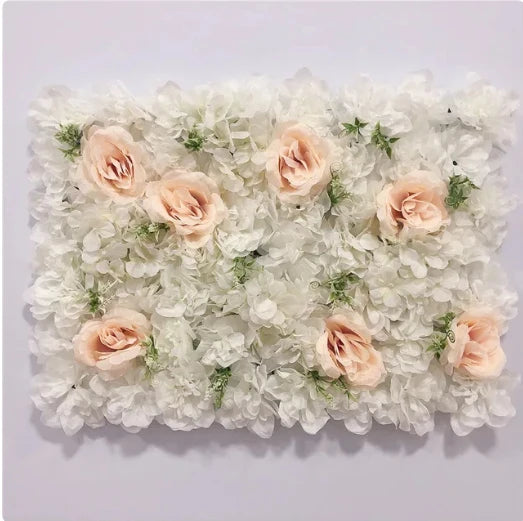 60X40cm Silk Rose Flower Wall Artificial Flowers DIY Wedding Wall Decor Photography Backdrops Hair Salon Background