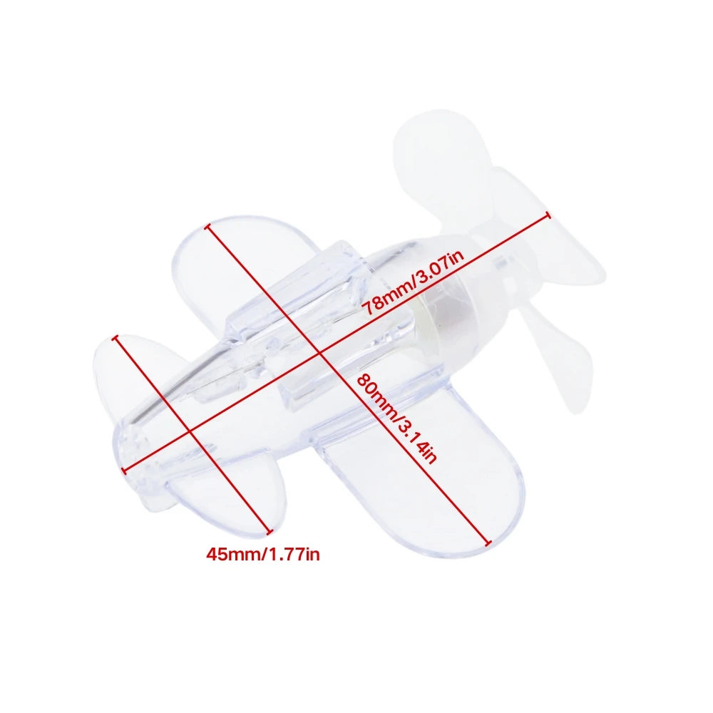 Rotatable Luminous Wind Power Plane Ornament Auto Motorbike Cycling Night Decoration Lamp