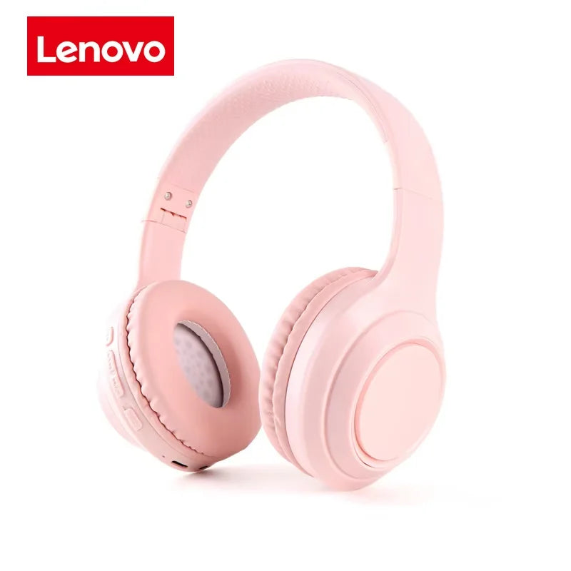 Lenovo Bluetooth 5.3 Earphones Over-ear Foldable Computer Wireless Headphone