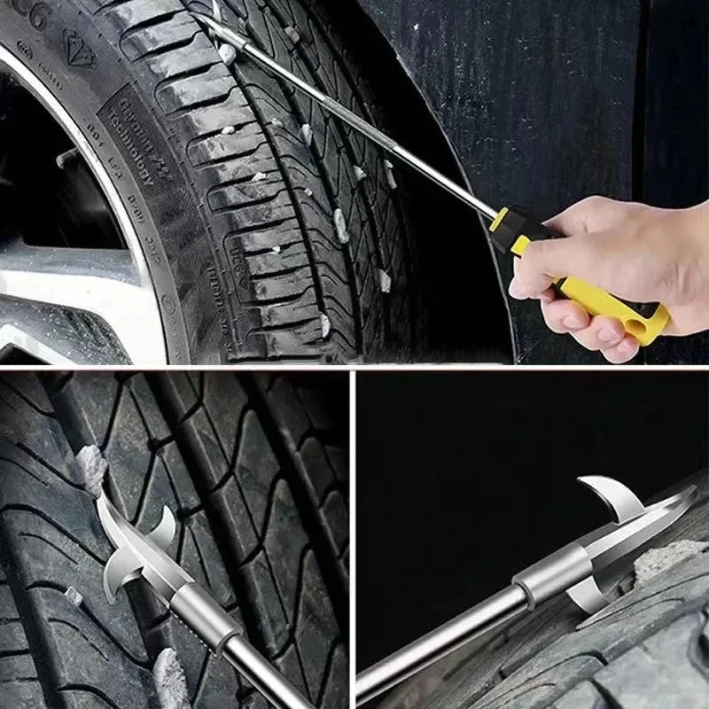 Car tire stone cleaning tool multifunctional tire stone cleaning hook stone picking device buckle picking hook removal stone